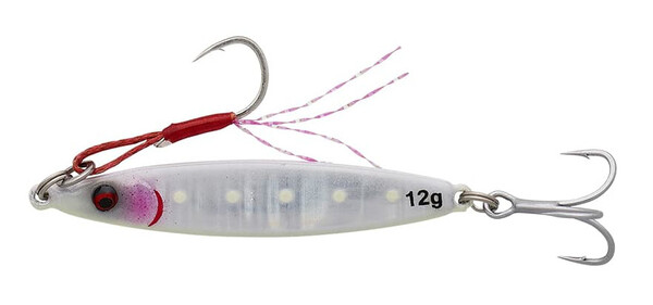 Savage Gear Flatline TG Pilker 4.5cm 15g FS UV - White Glow