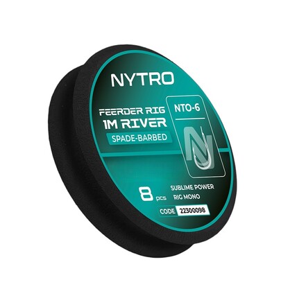 Nytro NTO6 Feeder River Ready Tied Rigs Witvis Onderlijn 100cm (8 Stuks)