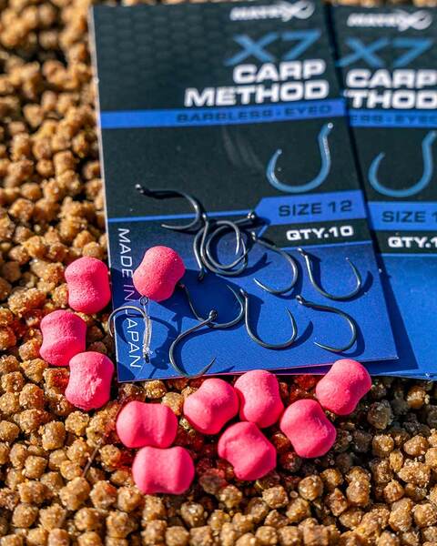 Matrix X7 Carp Method Coarse Barbless Hook (10 pieces)