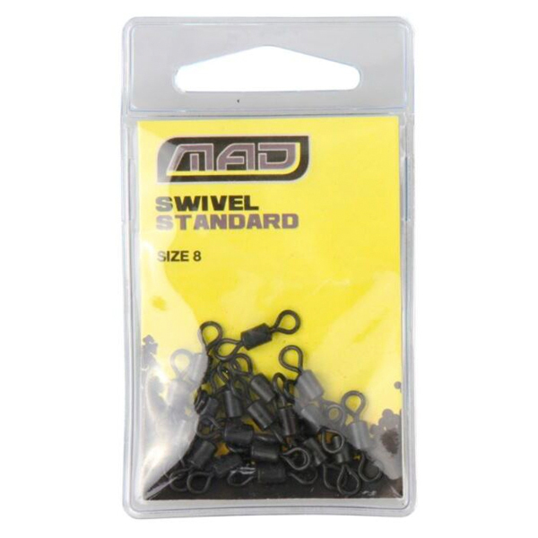 Carp Tacklebox Complete, randvoll mit End-tackle bekannter Topmarken! - MAD Standard Swivel