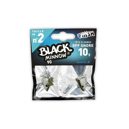 Fiiish Black Minnow Jigheads Off Shore No.2 10gr Khaki (2pcs)