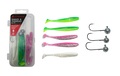 Ultimate EZ-Shad & Jighead Kit Loodvrij 10cm (7 + 10g) (8pcs) - Bright