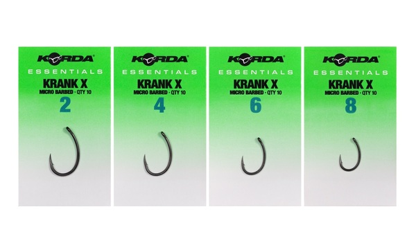 Ami da Carpa Korda Essentials Krank X con Ardiglione (10 pezzi)