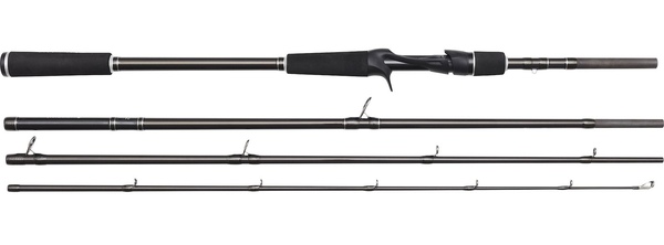 Westin W2 Powerstrike-T Caña Baitcaster de Viaje 2,40 m (60-140 g) (4 Tramos)