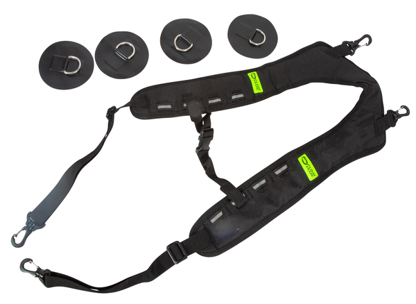 Float Plus Bellyboat Carrying Straps Incl. Glue Pads and D-Ring
