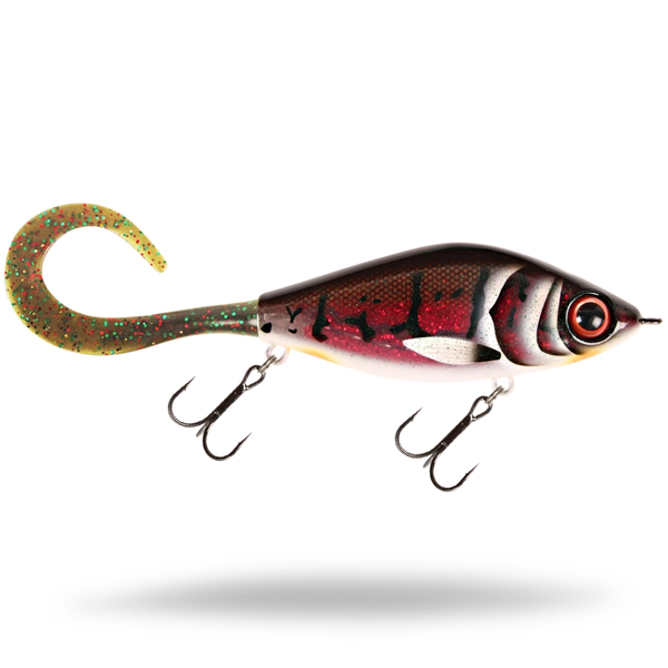 Strike Pro Guppie Jerkbait 13.5cm (120g) - Demon Bass - Mossgreen Glitter