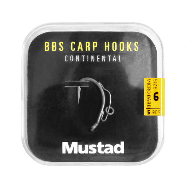 Mustad BBS 30 Carp Hooks Pack Karperhaken (6 packages + Multi Box)