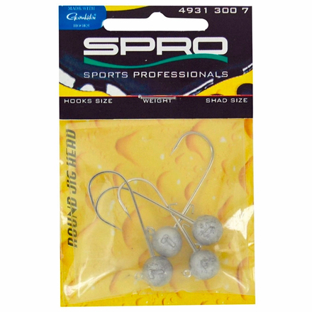Spro Stand Up Jig 22 3/0 – 5g – Testa Piatta Per Soft Bait, Confezione Da 3 Pezzi