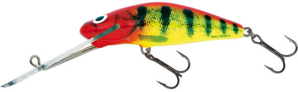 Zestaw Okoniowy z woblerami Salmo Hornet, Minnow, Bullhead + Pudełko - Salmo Bullhead SDR 4,5cm 3,5g Clown Yellow Perch (CYP) - Floating