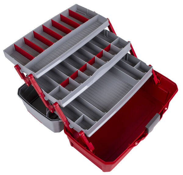 Flambeau Classic Fishing Tray - Classic 3-Tray Red