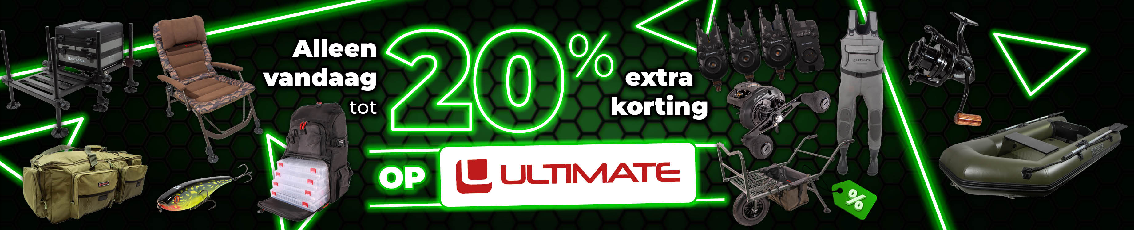 Topbanner: Tot 20% Ultimate (Groen)