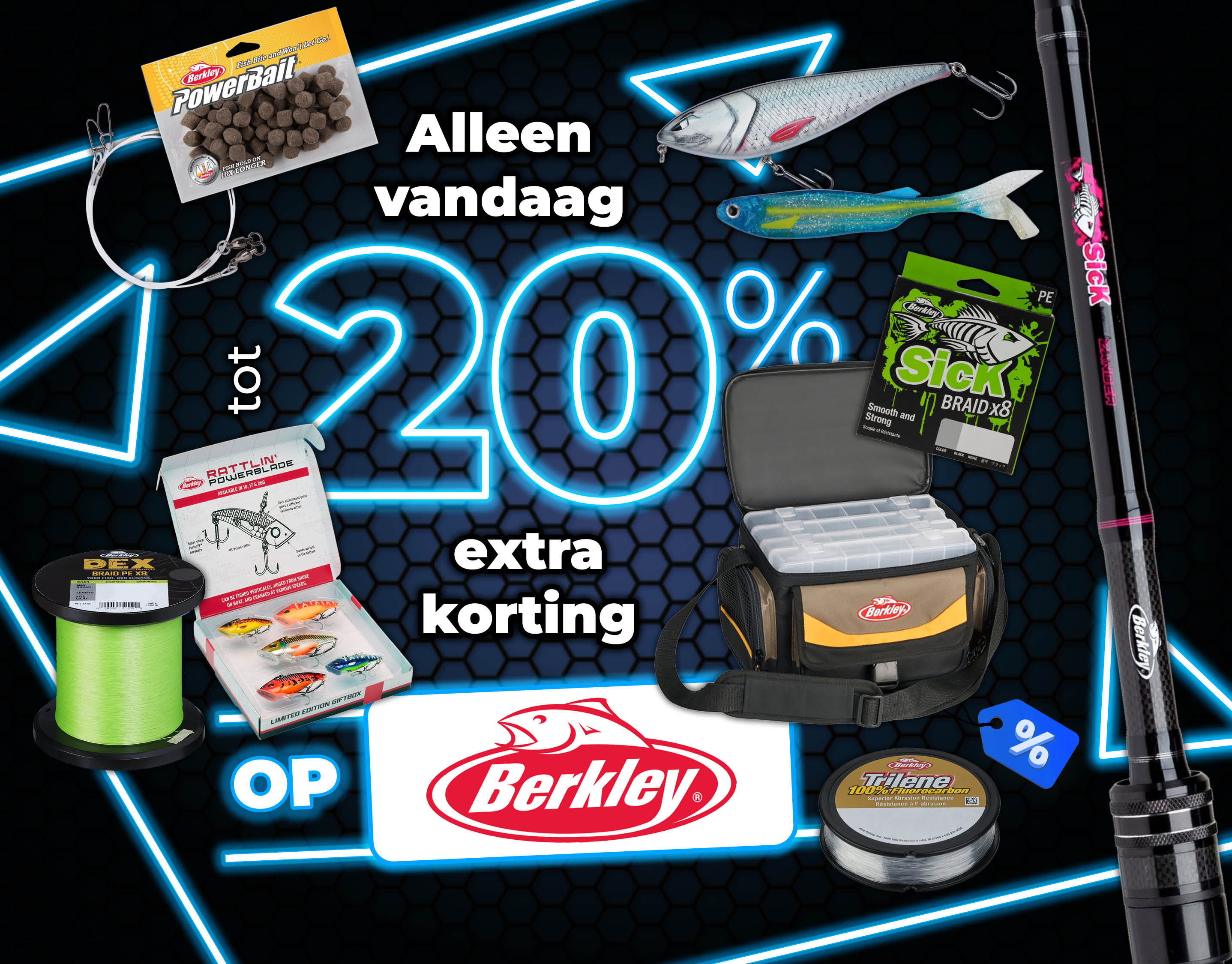 Subbanner: Tot 20% Berkley (Blauw)
