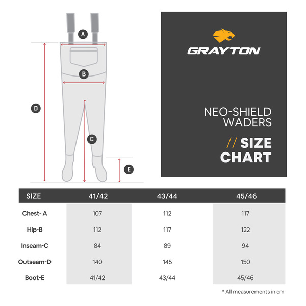 Grayton NeoShield Waders + Wader Bag