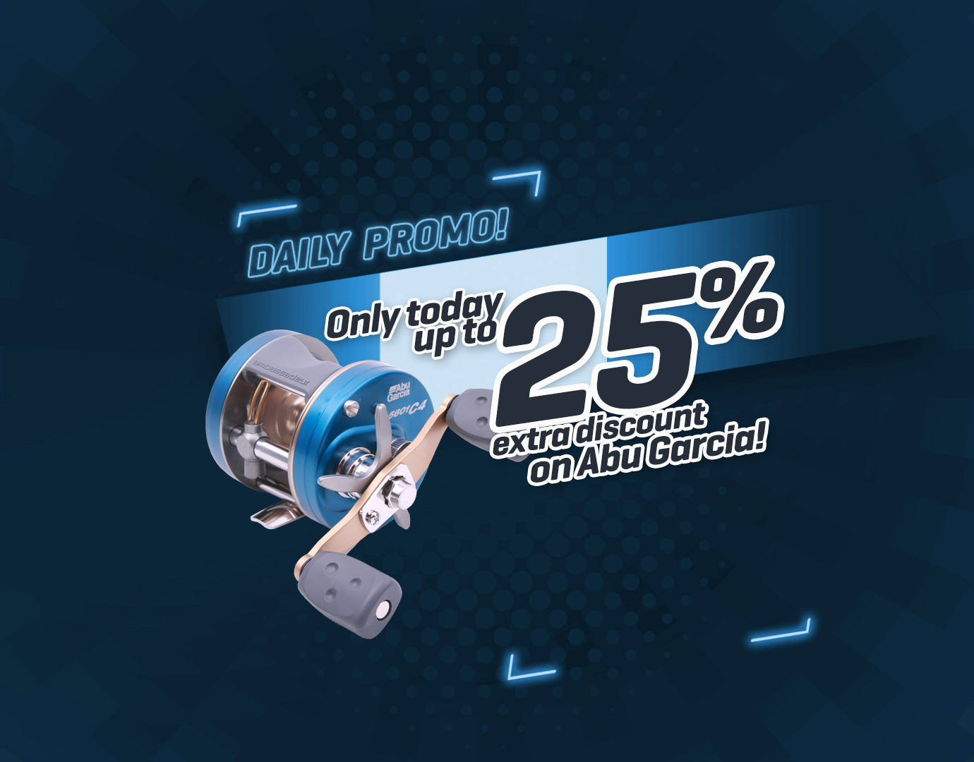 Subbanner: Tot 25% Abu Garcia