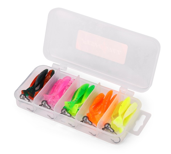 Fish4all Mini Softbait & Jighead Box (30pcs)