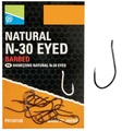 Preston Natural N-30 Eyed Witvis Haken (15 Stuks)