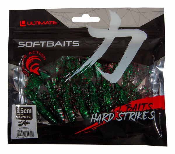 Ultimate Crayman Creaturebait 8.5cm (8 Stuks) - Glitter Critter