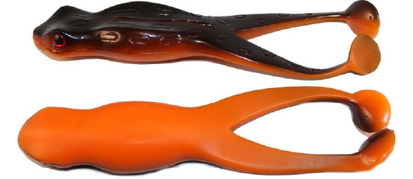 Tournament Baits Frog 3", 3 pcs! - Black Orange