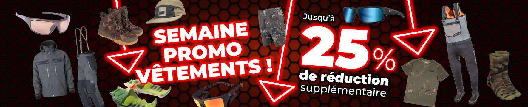 Topbanner: Tot 25% Kleding (Weekactie)