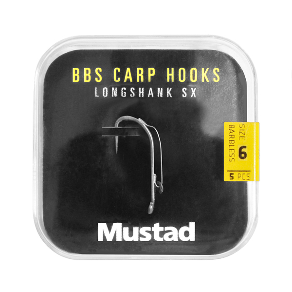 Haczyki Karpiowe Mustad BBS 30 Carp Hooks Barbless Pack (6 packages + Multi Box)