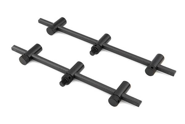 Fox Black Label Carbon Adjustable Buzz Bars (2 Stuks) - 3-Rod