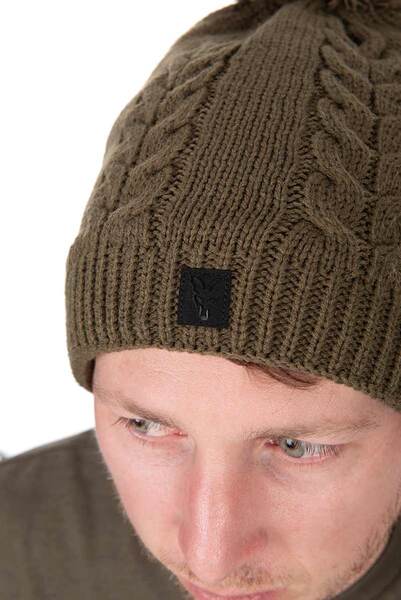 Fox Khaki Knitted Bobble Vismuts