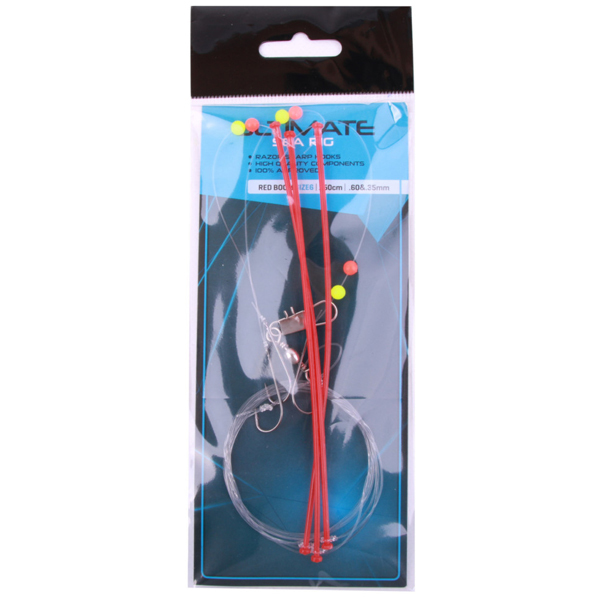 NGT Oceancast Beach Set, pronto per la pesca in spiaggia! - Ultimate Red Boom rig da pesca in mare