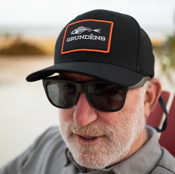 Grundens Fish Bones Trucker 312 Cap Black/Charcoal