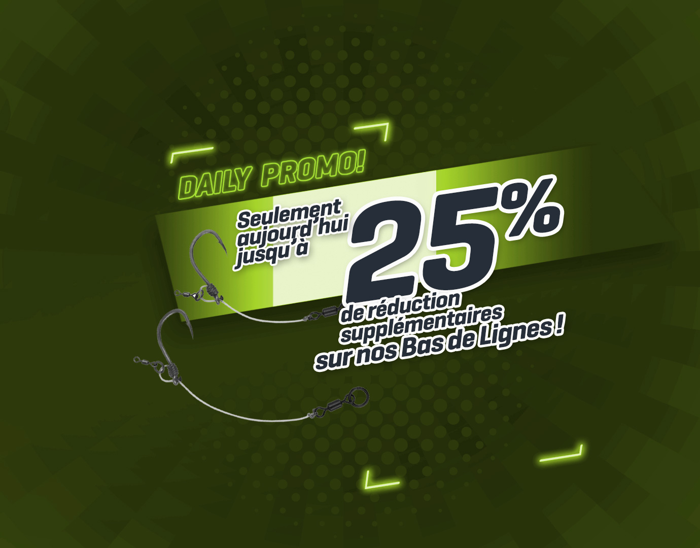 Subbanner: Tot 25% Onderlijnen (Groen)