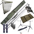Complete Ultimate Karper Set met hengels, vrijloopmolens, rodpod, beetmelders en end-tackle!