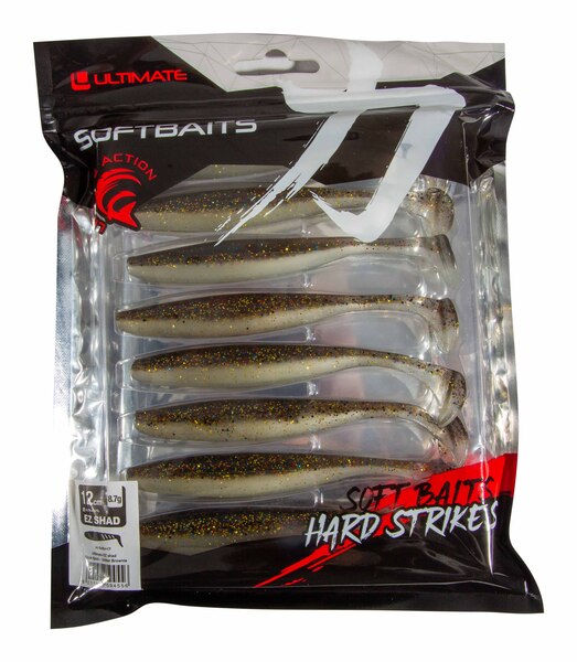 Ultimate EZ Shad 12cm (8 pieces) - Glitter Brownie