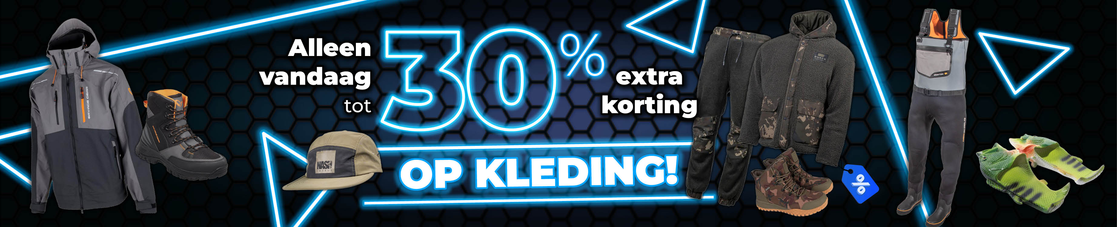 Topbanner: Tot 30% Kleding (Groen)