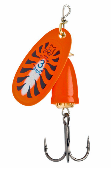 Blue Fox Vibrax Fluorescent Spinner - Kleur: OCW