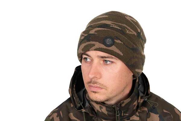 Fox Camo Sherpa Tec Beanie Fishing Hat