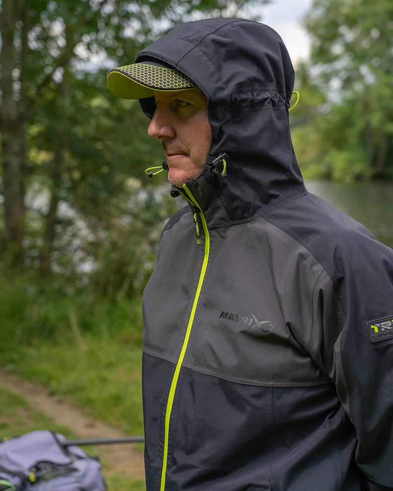 Veste homme sensas windstopper a capuche - noir/vert