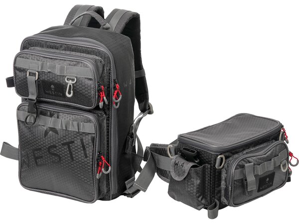 Zaino  Westin W4 3in1 Master 3 Boxes XL Titanium Black (Incl. 3 cassette per materiali!)