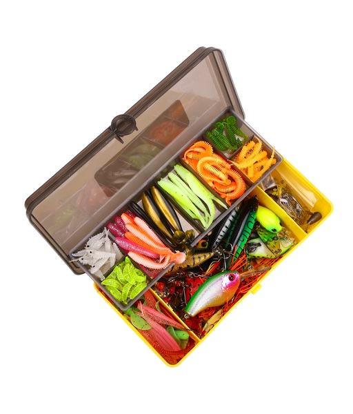 Fish4All Multi Lure Box Hard, Soft & Metal + Pliers (212pcs)