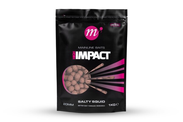 Mainline Hi Impact Boilies 20mm (1kg) - Salty Squid