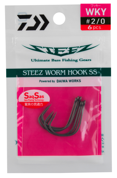 Daiwa Steez Worm Hook SS WKY Anzuelo para Depredador