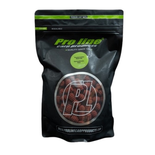 Pro Line Readymades Naturalz Boilies 1kg (Natural and Irregular Shape) - Garlic & Robin Red