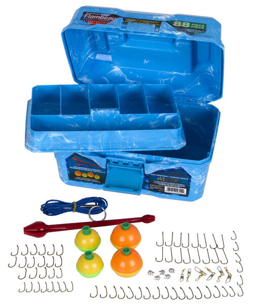 Flambeau Big Mouth Tackle Box Kit - Pearl Blue Swirl