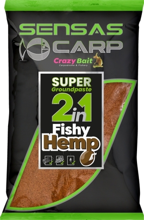 Sensas Super Groundpaste 2 In 1 Fishy Hemp Lokvoer (1kg)