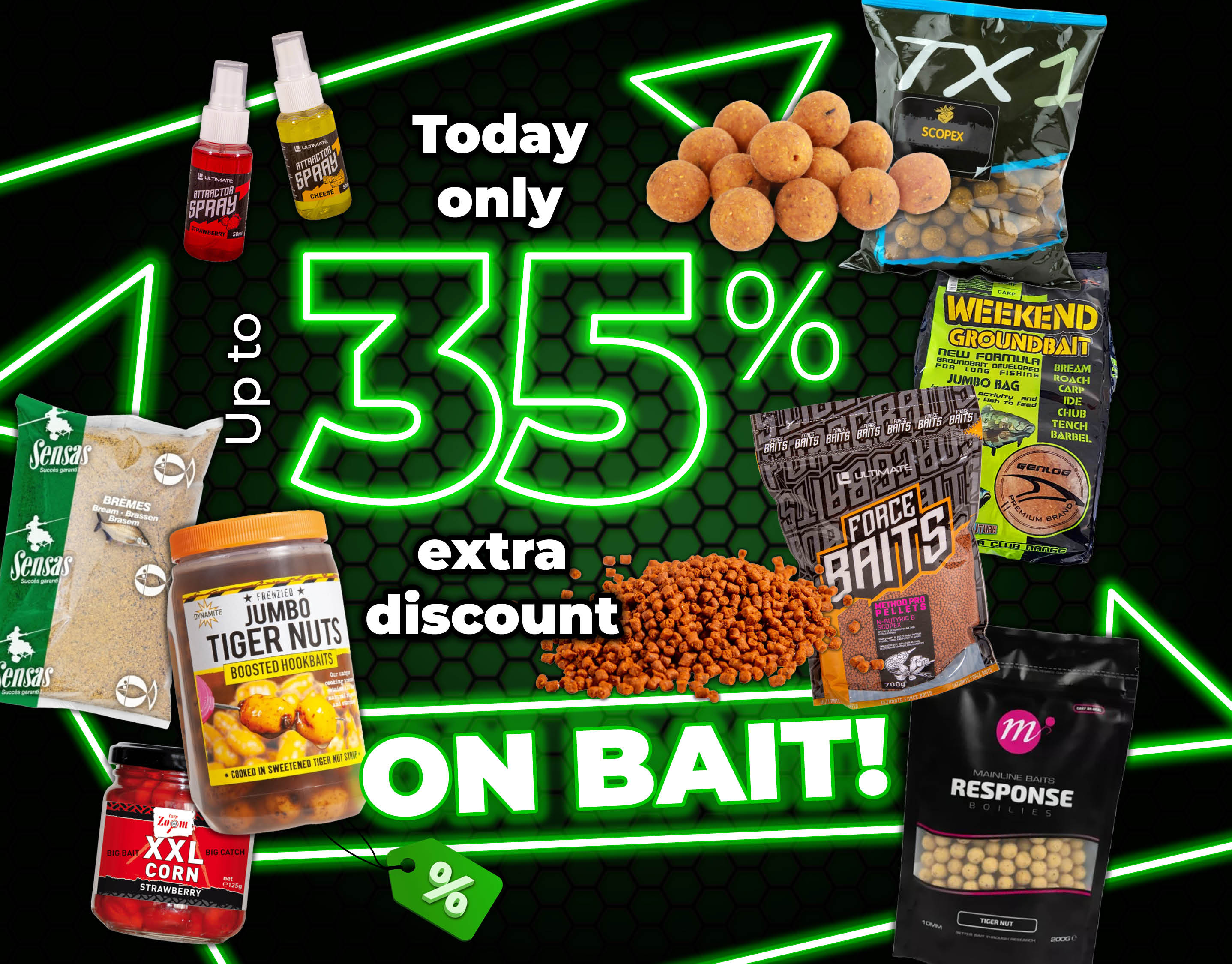 Subbanner: Tot 35% Aas (Groen)