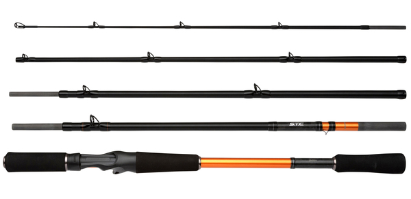 Shimano STC AX Baitcaster Caña de Viaje 2.40m (30–100g) (5 partes)