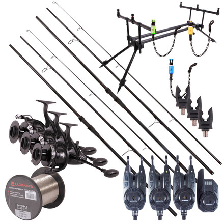 Ultimate Adventure Carp Triple Rod Set