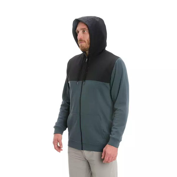 Grundéns Daggerboard Full Zip DWR Waterafstotende Hoodie Dark Slate + Gratis Pet