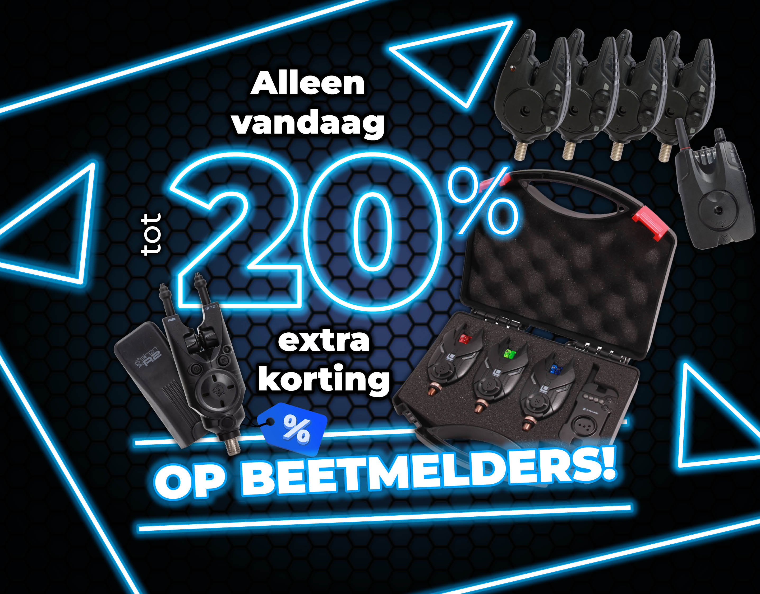 Subbanner: Tot 20% Beetmelders (Blauw)