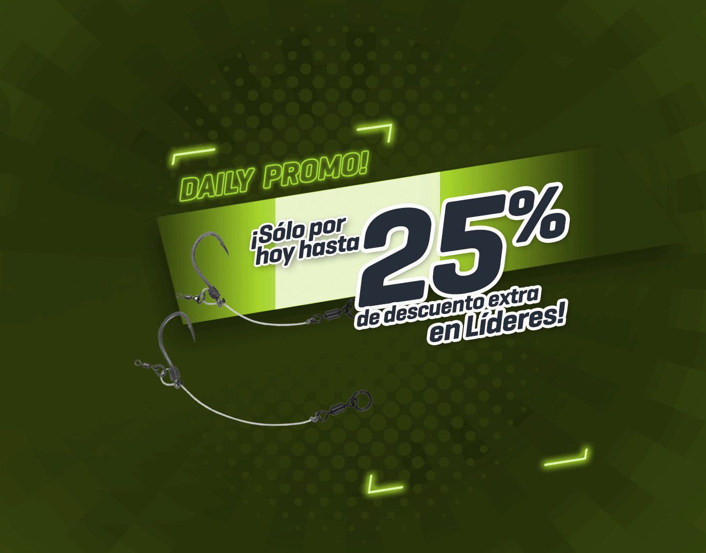 Subbanner: Tot 25% Onderlijnen (Groen)