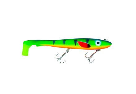 Svartzonker Big McRubber Fire Tiger "The Wire" Shad 25.5cm (170g)