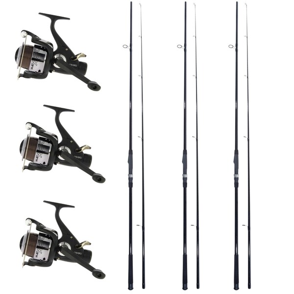 3x Catchmax Carper + 3x Catchmax 5000FR (Wędki Karpiowe + Kołowrotki)